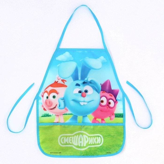 Фартук детский, р-р. 490 х 395 мм. Голубой