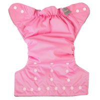 Многоразовый подгузник, угольно-бамбуковая ткань, 3-15 кг, цвет розовый, Крошка Я Многоразовый подгузник, угольно-бамбуковая ткань, 3-15 кг, цвет розовый, Крошка Я