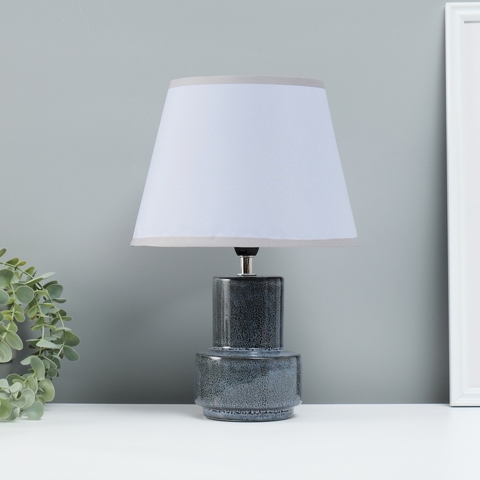 Лампа настольная "Теория" 1х40Вт Е14 темно-синий 22,2х22,2х33см