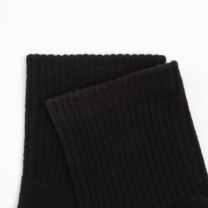 Носки мужские с махровым следком MINAKU цвет черный, р-р 39-43 (27-29 см)