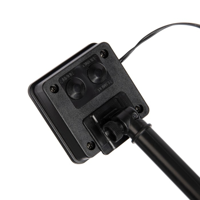 Садовый светильник на солнечной батарее &laquo;Обруч&raquo;, 9 LED, свечение тёплое белое