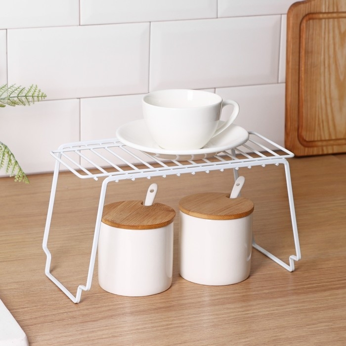 Полка универсальная Доляна, 25&times;14,3&times;14,6 см, белая