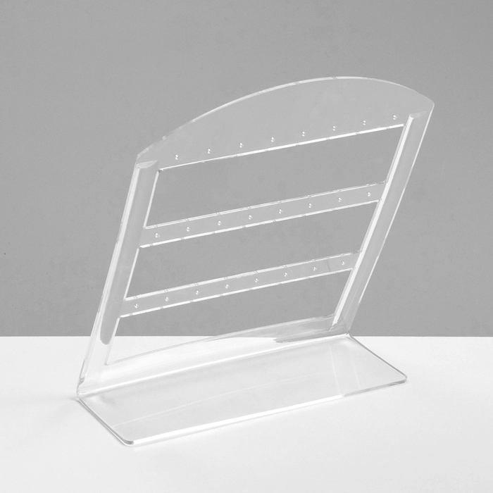 Подставка под серьги на 12 пар, 14×6×18 см,, оргстекло 3 мм, прозрачная, В ЗАЩИТНОЙ ПЛЁНКЕ Подставка под серьги на 12 пар, 14×6×18 см,, оргстекло 3 мм, прозрачная, В ЗАЩИТНОЙ ПЛЁНКЕ