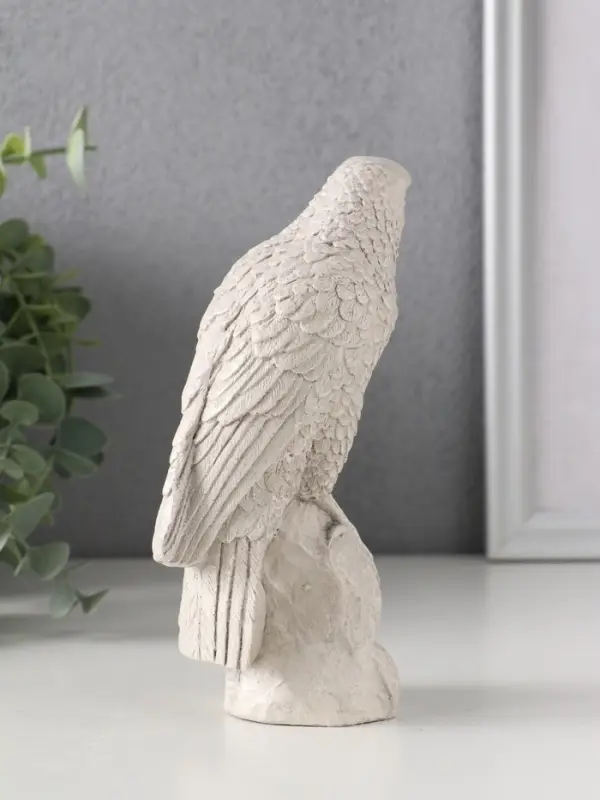 Фигура &laquo;Ворон на камне&raquo;, 15.5&times;5.5&times;10 см, серая