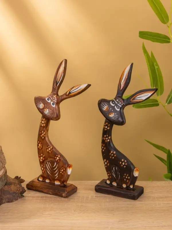 Сувенир на подставке &laquo;Заяц&raquo;, 12&times;4.5&times;24.5 см, дерево, МИКС