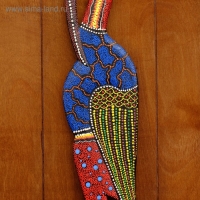 Панно настенное дерево "Аист цветной" 95х13х1 см МИКС Панно настенное дерево "Аист цветной" 95х13х1 см МИКС