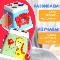 Музыкальная развивающая игрушка &laquo;Бизикубик&raquo;, звуковые и световые эффекты