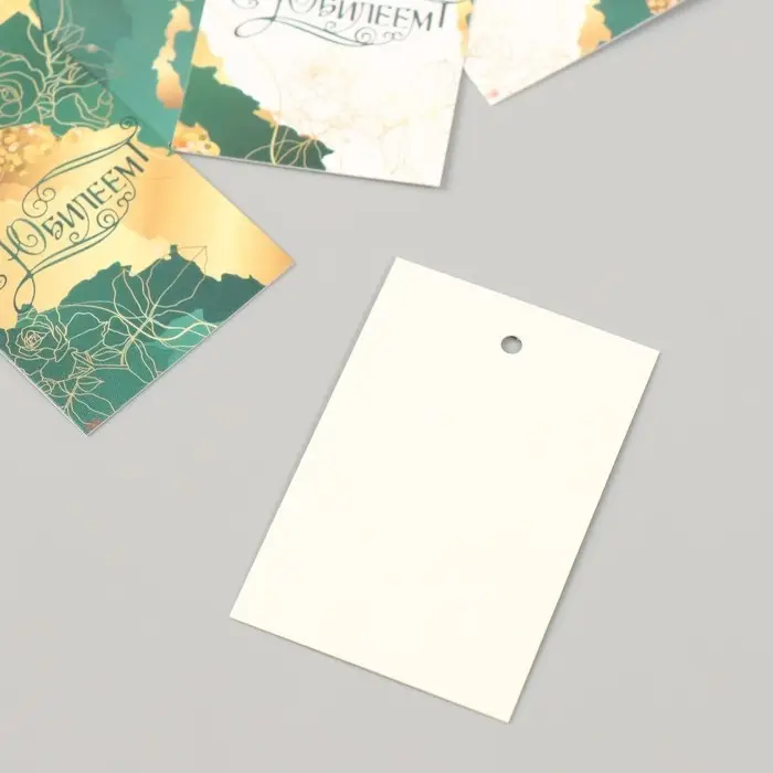 Бирка картон "С Юбилеем. Малахит" Бирка картон "Осень Олень" набор 10 шт (5 видов) 4х6 см