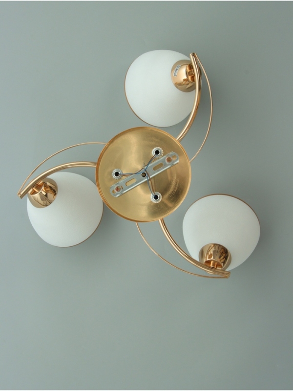 Люстра "Андер" 3хЕ27 40Вт золото 44х44х24 см