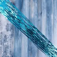 Дождик новогодний бирюза, b-7,5 см, L-150 см