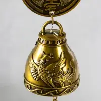 Колокольчик металл "Феникс и дракон" 1 колокол d=4,8 см 42х4,8х4,8 см