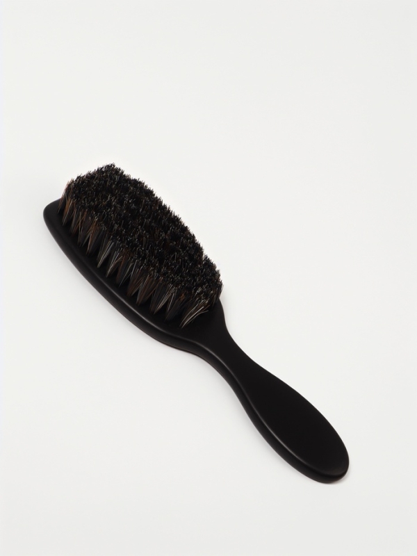 Щетка с искусс щетиной 18*5*2,8см пластик черный пакет QF