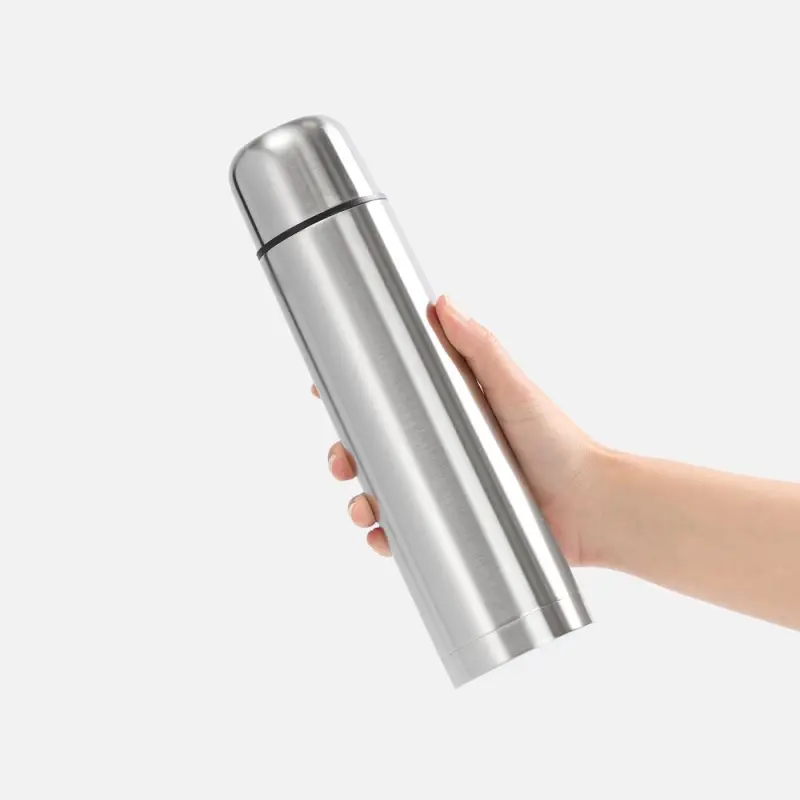 Термос Plain 750, ver.2, серебристый