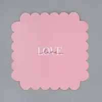 Коробка для печенья, кондитерская упаковка с пластиковой крышкой, &laquo;Шёлковая любовь&raquo;, 21 х 21 х 3 см