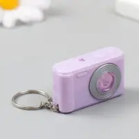 Фонарик свет на кольце "Фотоаппарат" мигает МИКС пастельные цвета 2,8х4,5х1,5 см