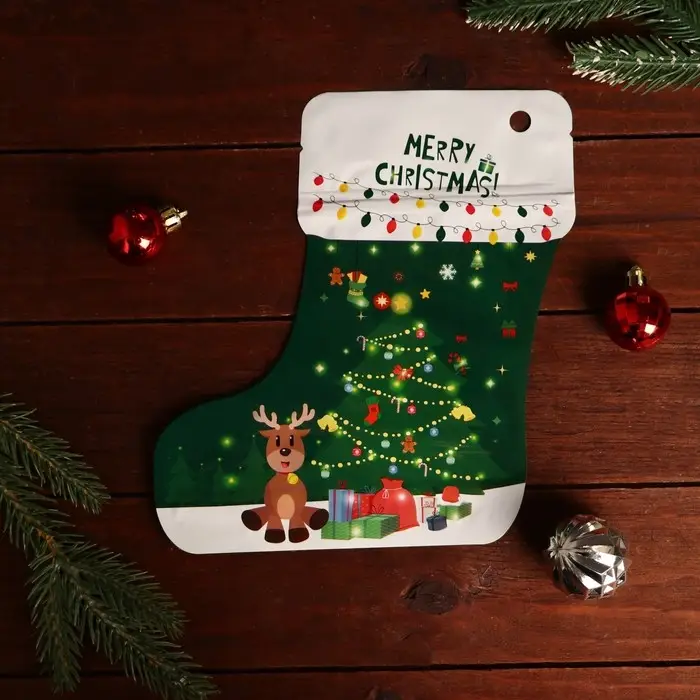 Пакет подарочный, с zip - lock застежкой 12&times;20.5 см