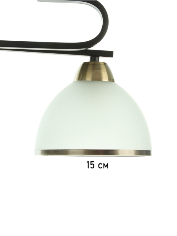 Люстра "Рендо" 2хЕ27 40Вт черно-бронзовый 44х15х23 см