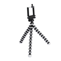 Штатив-тренога LuazON настольный, для телефона, гибкие ножки, высота 12 см, чёрно-белый Штатив-тренога LuazON настольный, для телефона, гибкие ножки, высота 12 см, чёрно-белый