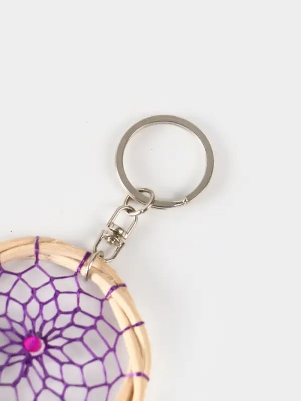 Брелок "Ловец снов" 17 см, цв. фиолетовый