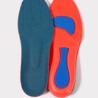 Стельки для обуви, универсальные, спортивные, р-р RU до 40 (р-р Пр-ля до 40), 26 см, пара, синий/красный