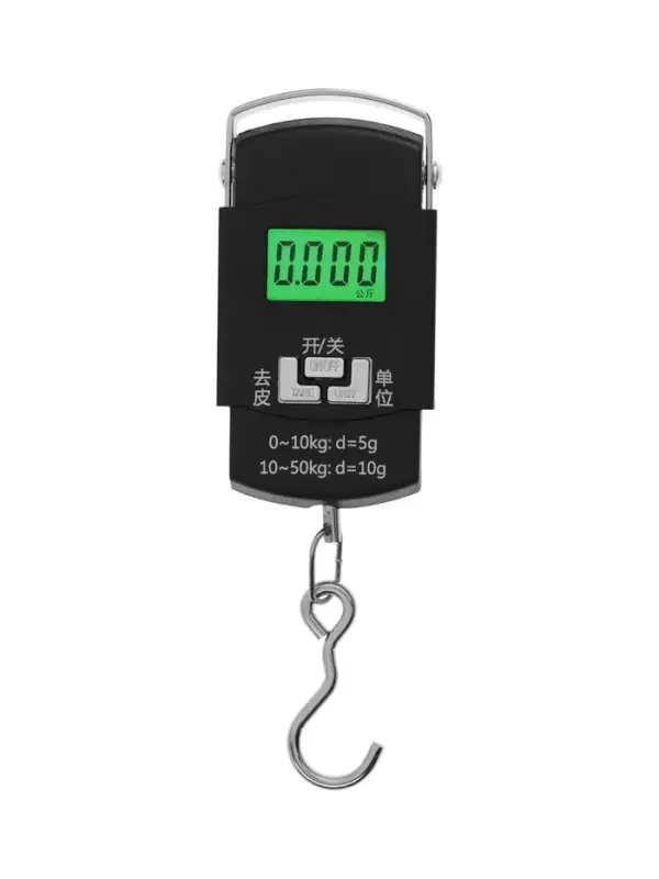 Весы-безмен LV-505, электронный, до 50 кг, точность до 10 г, подсветка, чёрный