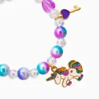 Браслет детский &laquo;Выбражулька&raquo;, единорог, корона, бант, цветной