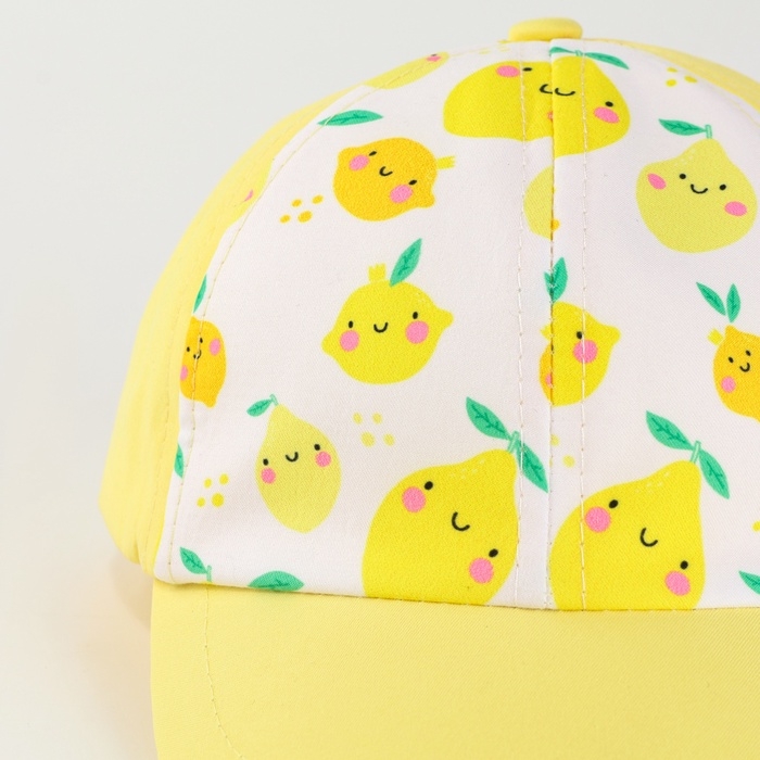 Кепка детская для девочки &laquo;Лимончик&raquo;, р-р. 48-50