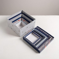 Набор подарочных коробок 6 в 1 &laquo;Новогодний&raquo;, 10.2 х 10.2 х 6 см - 20 х 20 х 11 см, Новый год