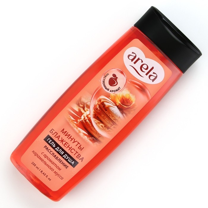 Гель для душа женский «Минуты блаженства», 250 мл, аромат карамельного мусса, ARELA Гель для душа женский «Минуты блаженства», 250 мл, аромат карамельного мусса, ARELA