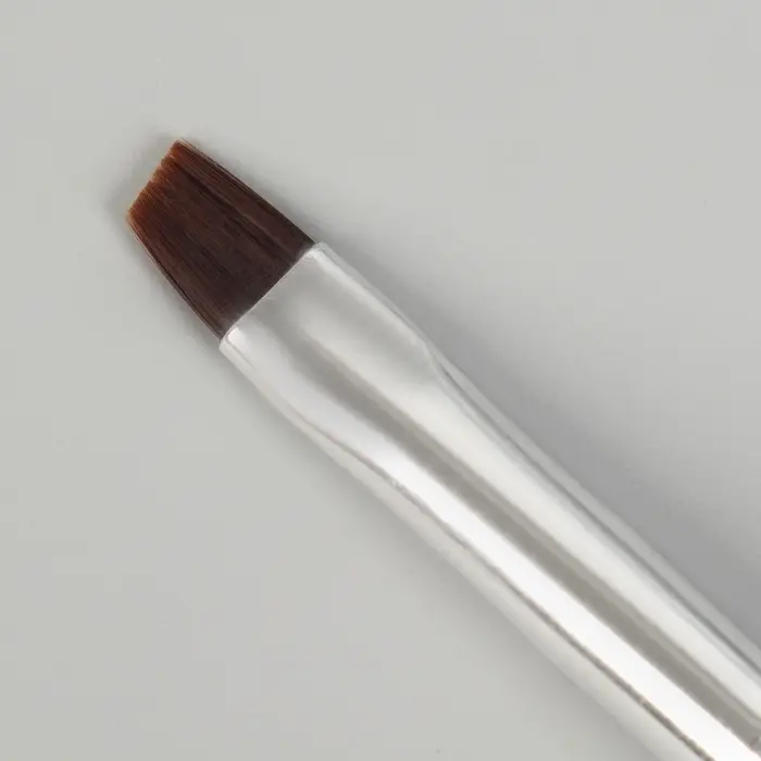 Кисть для наращивания и дизайна ногтей, скошенная, 17.5 см, ворс 8&times;5 мм, белая