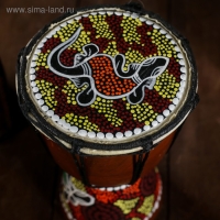 Сувенирный музыкальный инструмент "Барабан Джембе Цветочный узор" 11x11x20 см МИКС Сувенирный музыкальный инструмент "Барабан Джембе Цветочный узор" 11x11x20 см МИКС