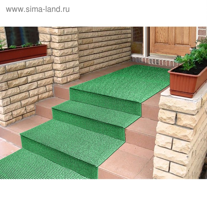 Покрытие ковровое щетинистое &laquo;Травка&raquo;, 0,9&times;15 м, в рулоне, цвет зелёный