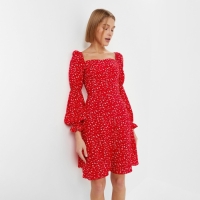 Платье женское мини MINAKU: Enjoy цвет красный, р-р 44
