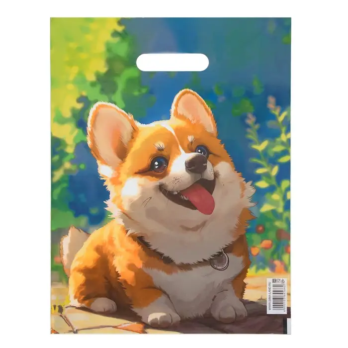 Пакет подарочный &laquo;Улыбка счастья&raquo;, полиэтиленовый с вырубной ручкой,30&times;40 см 50 мкм