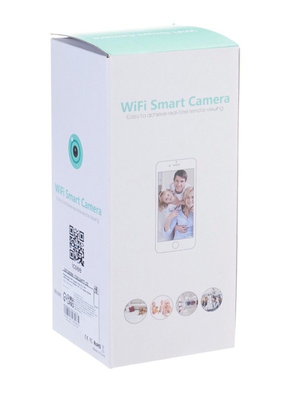 Видеокамера WiFi Cam-12, 2 Мп, 1920&times;1080, угол обзора 110&deg;, 5 V, экран, белая