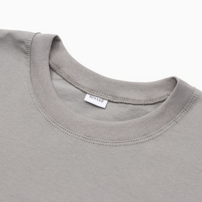 Футболка мужская MINAKU: Basic line MAN цвет серый, размер 52