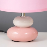 Настольная лампа "Баланс" Е14 40Вт бело-розовый 17,5х17,5х23 см RISALUX