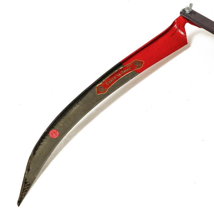 Набор косца &laquo;Косарь М&raquo;: коса &laquo;Сайга-люкс 7&raquo;, 70 см, металлическое косовище, брусок для заточки