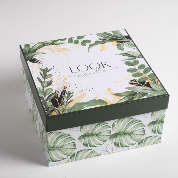 Набор коробок 5 в 1, упаковка подарочная, &laquo;Тропический&raquo;, 14 х 14 х 8‒22 х 22 х 12 см