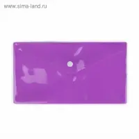 Папка-конверт на кнопке, travel, 180 мкм, рифлёная, МИКС