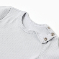 Комплект боди детских MINAKU: Basic Line BABY, цвет светло-серый/графитовый, рост 68-74