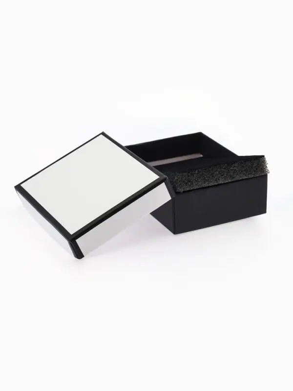Коробочка подарочная под набор "Стиль", 7*9 см, цвет чёрно-белый