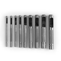 Набор пробойников 2,5-10мм ( наб 9шт цена за наб) сталь АУ
