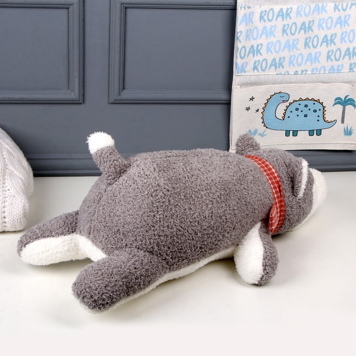 Мягкая игрушка-подушка &laquo;Хаски&raquo;, 60 см, цвет серый