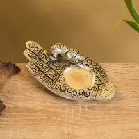 Подставка под благовония "Мудра"  алюминий 14х7,5 см