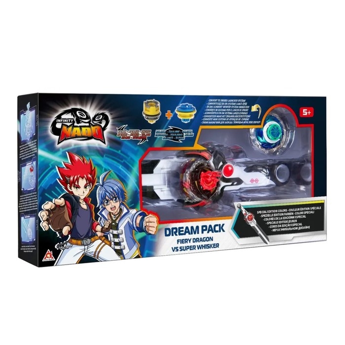Набор волчков для баттлов Инфинити Надо &laquo;ЭпикЛончер. Dream pack. Fiery Dragon vs Super Whisker&raquo;