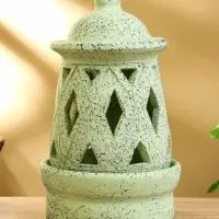 Подсвечник терракота "Фонарь" 16х16х26 см
