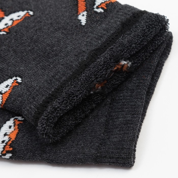 Носки женские махровые &laquo;Лисички&raquo;, цвет серый, размер 23-25