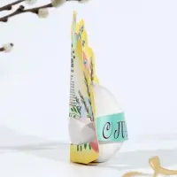 Открытка держатель для яйца &laquo;Пасхальная композиция&raquo; на пасху, 12.4&times;13.9 см