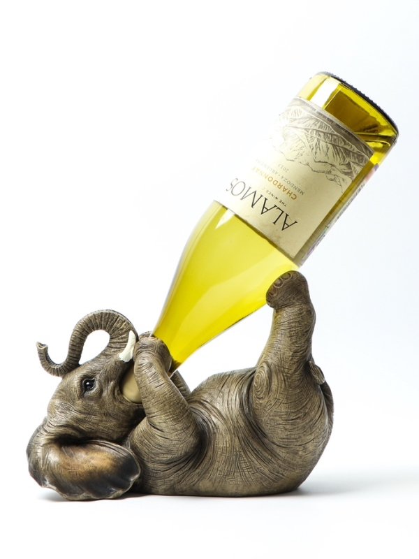 Подставка для бутылки "Слоник" 21х11х15см